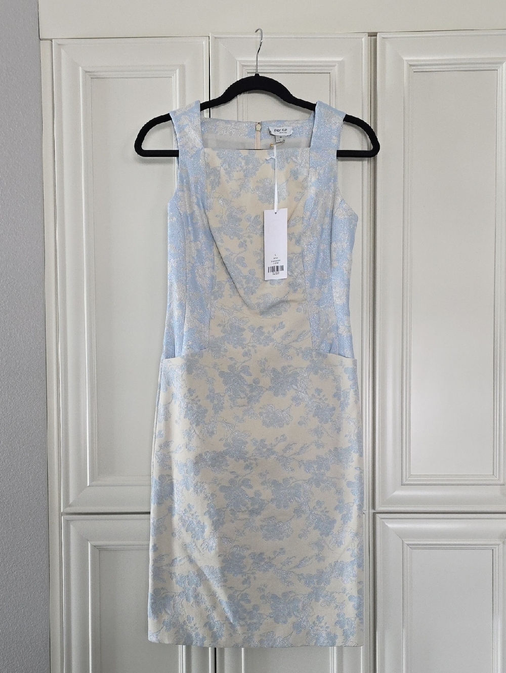 NWT PER SE | $250 Jacquard Floral Sheath Dress - Picture 2 of 10